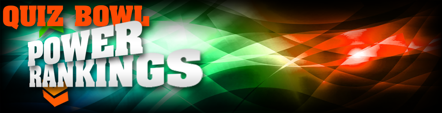 Weekly Quiz Bowl Rankings