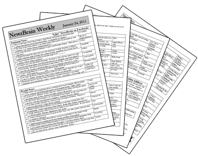 Printable Current Events Game preview